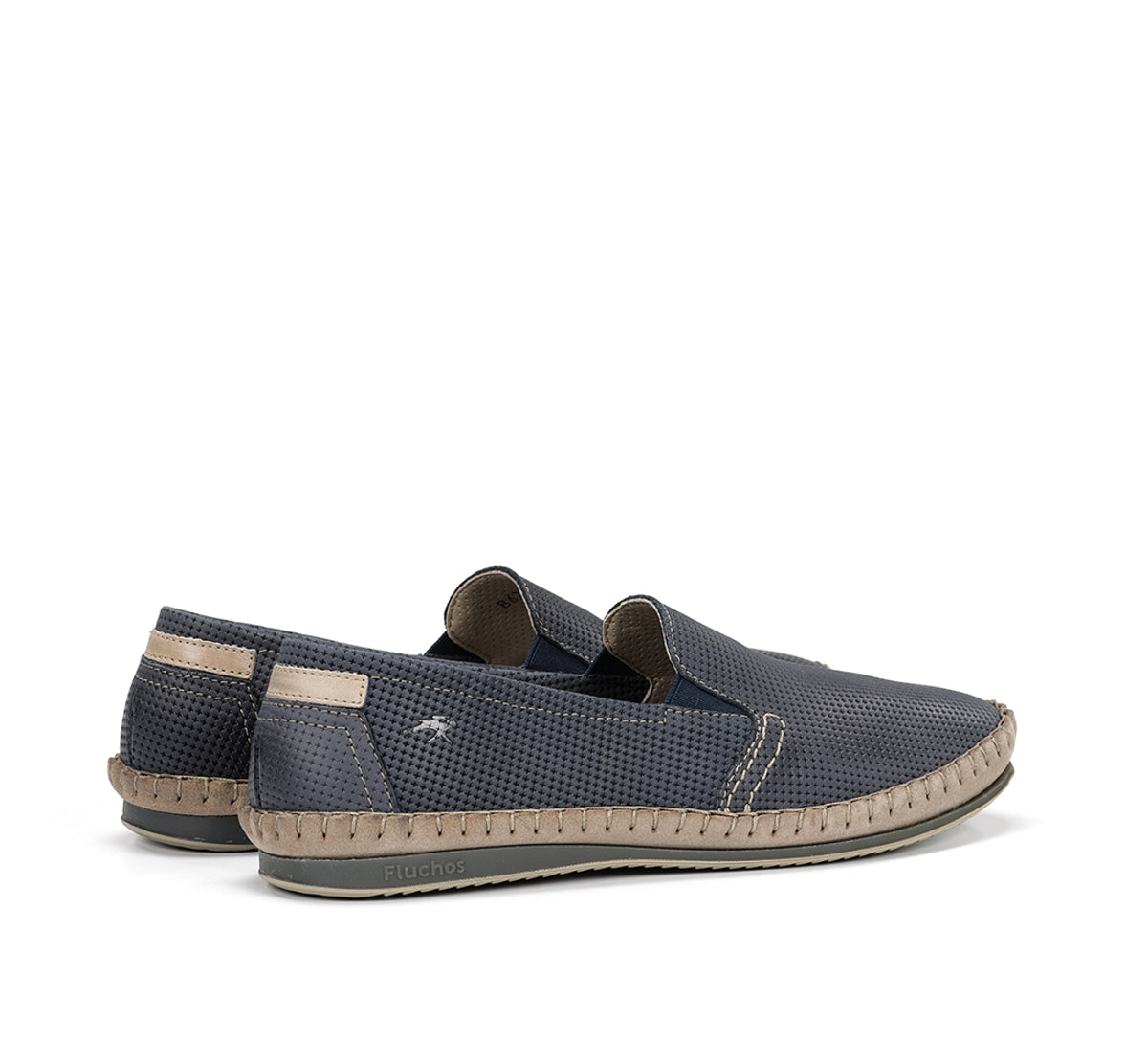 Fluchos Bahamas 8674 slip on homme bleu sans lacets