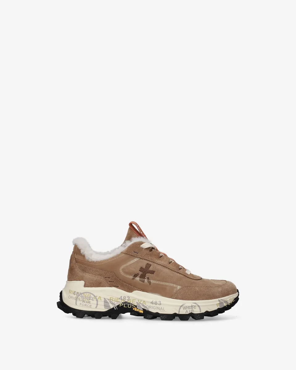 Premiata Devind 506M sneakers daim beige fourrées